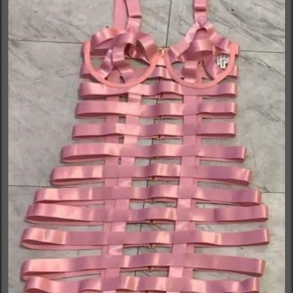 Pink cage dress